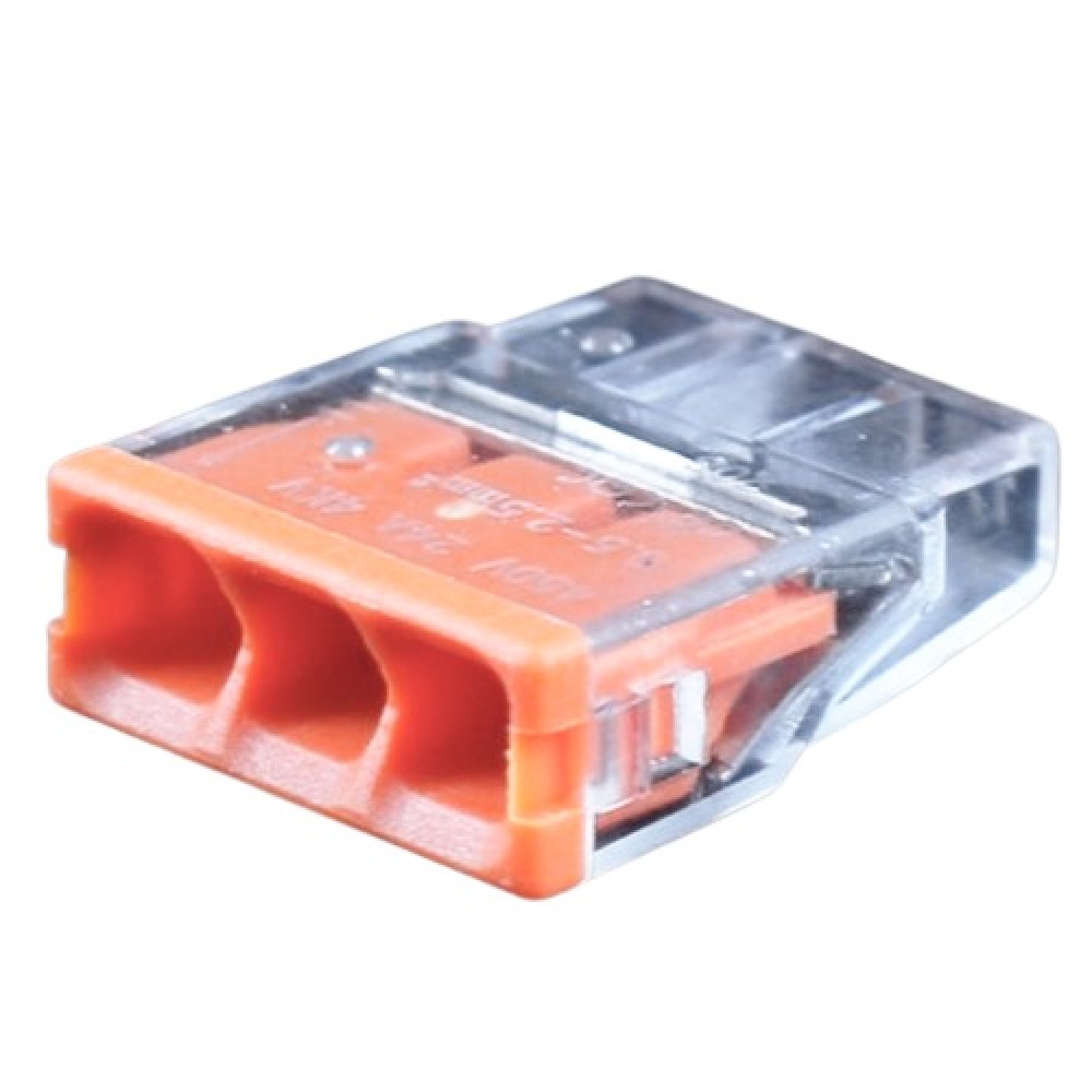 Splicing Connector, 3x 0.5-2.5mm², 24A, 450V, 100pcs